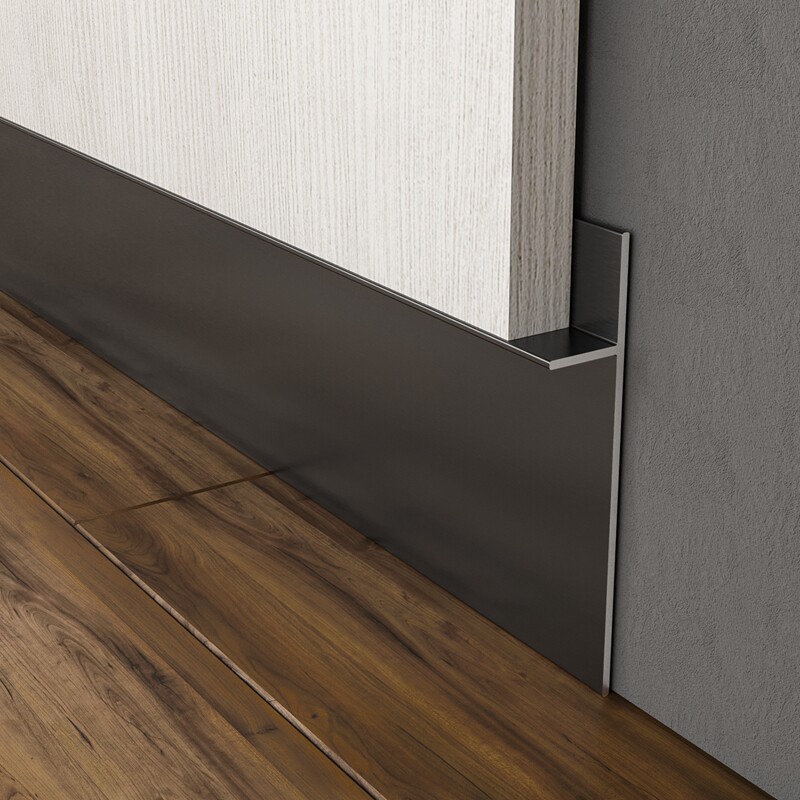 典爵阁收边条铝合金属踢脚线暗装地脚线地角线石膏收口墙面贴隐形