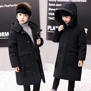 男童羽绒服2019新款儿童装中长款加厚中大童12-15岁男孩版洋气