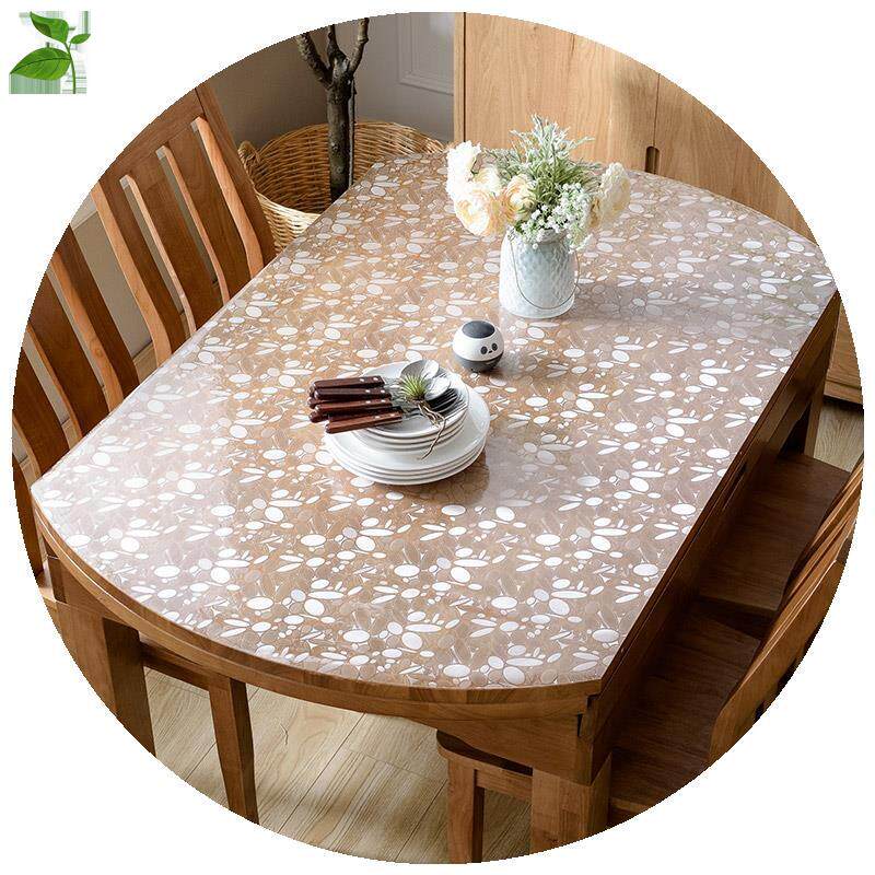 椭圆形桌布台布西餐桌布塑料桌罩餐垫防水防油可擦洗伸缩折叠桌布
