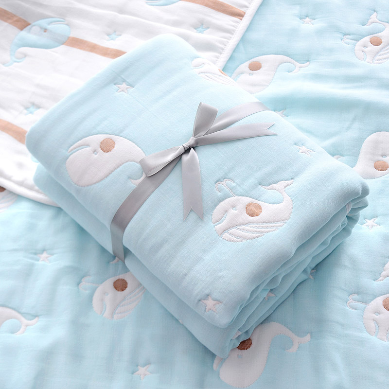 新生婴儿十层纱布被表纯棉加厚儿童浴