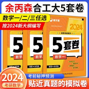 2024余丙森合工大5套卷考研数学一二三森哥预测五套卷考研数学一模拟卷数二冲刺真题卷押题卷 新文道可搭余丙森概率论李林四六套卷