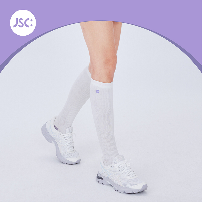 JSC彩色运动长筒袜耐磨舒适干爽亲肤透气减震健身瑜伽训练高筒