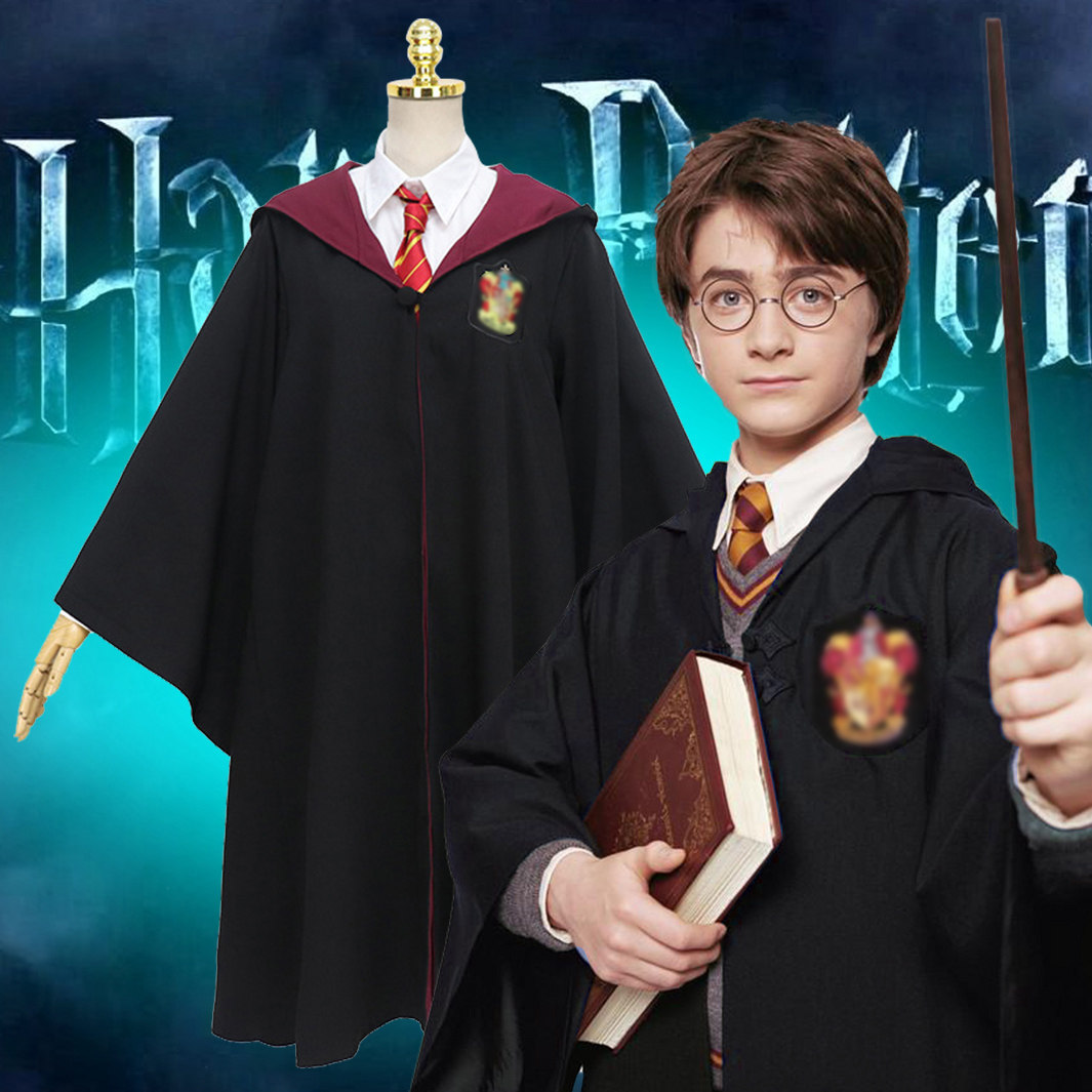 哈利波特袍子衣服法袍儿童环球影城服装联名觉醒女魔法袍斗篷男的