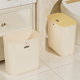 厕所卫生间垃圾桶家用2024新款高颜值客厅卧室奶油风大容量无带盖