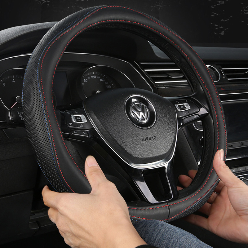 大众新迈腾速腾捷达高7帕萨特宝来朗逸真皮汽车方向盘套牛皮把套