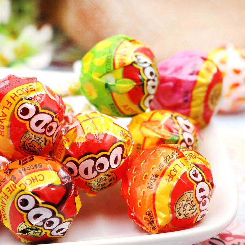 徐福记棒棒糖网红多嘟棒108支水果味混合味六一儿童糖果零食桶装