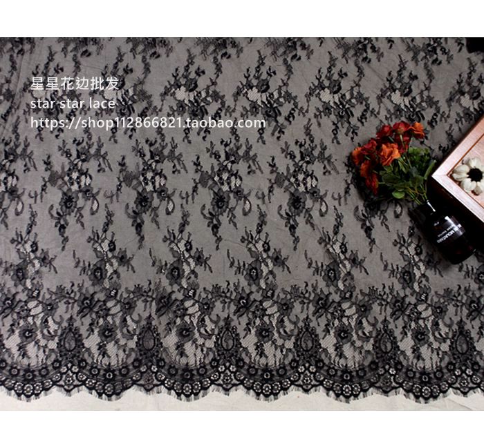 wide 1.53 European style eyelash lace cloth clothing Wedding dress Lace Fabric lace Fabricin the Home Fabric , Sew DIY Material,Tools and finished products , Sew DIY Fitting/Accessories/Accessories , Lace category - from Buy2taobao.com to provide professional Taobao agent buy service
