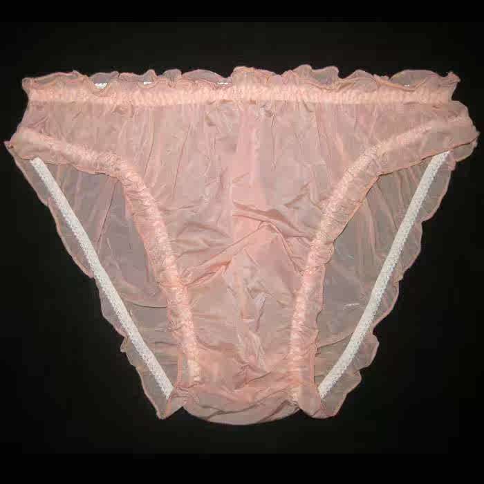 男士蕾丝三角裤超薄全透明内裤女性化裤头性感日常舒服底裤变装潮