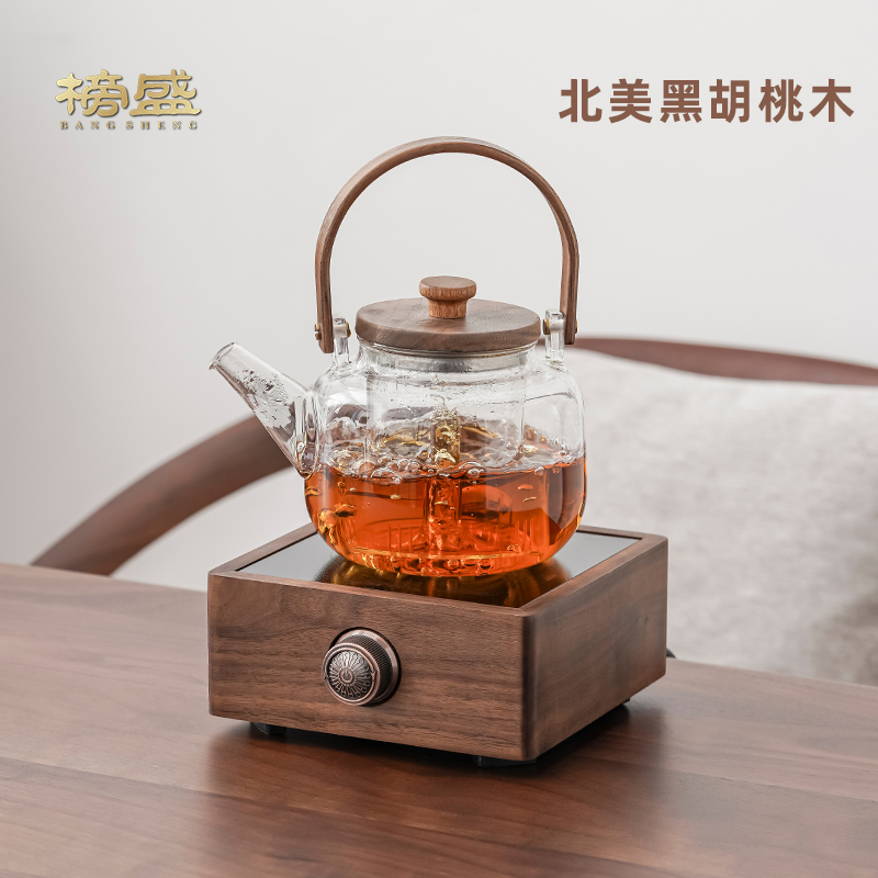 榜盛玻璃煮茶壶养生泡茶壶围炉煮茶电