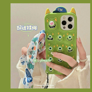 a93超火解压捏捏可爱大眼仔oppoa72手机壳a96软硅胶a11x全包a8 a7x防