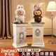 适用泡泡玛特labubu展示盒子底座架zimomo大天使罗马柱首领拉布布