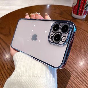 自带镜头膜苹果13手机壳IPhone13ProMax壳膜一体适用11pro远峰蓝高端电镀边框男士13por男女全包pm潮壳十三