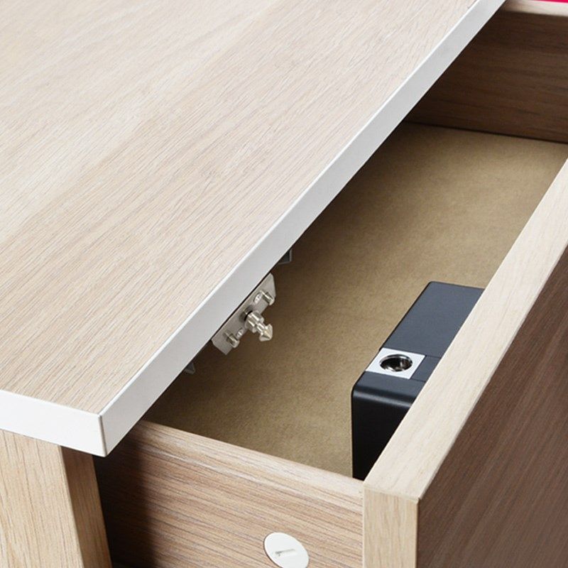 抽屉锁免开孔 智能防盗感应电子锁暗装储物衣柜锁免打孔隐形暗锁