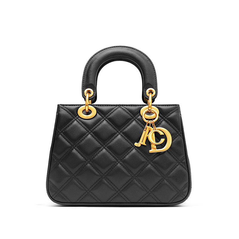 janedance/简舞时尚百搭新款菱格手提单肩斜挎戴妃包