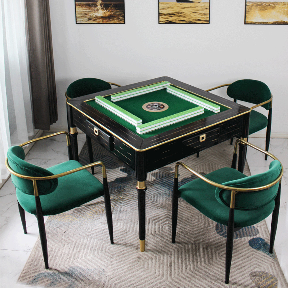 麻将机欧式轻奢全自动家用高档实木自动麻将桌家居两用一体麻将桌