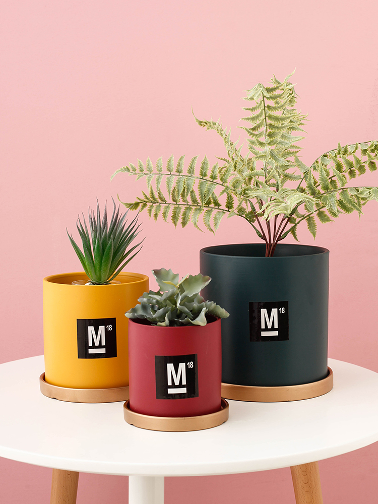 圆形陶瓷特大号包邮蝴蝶兰透气花盆