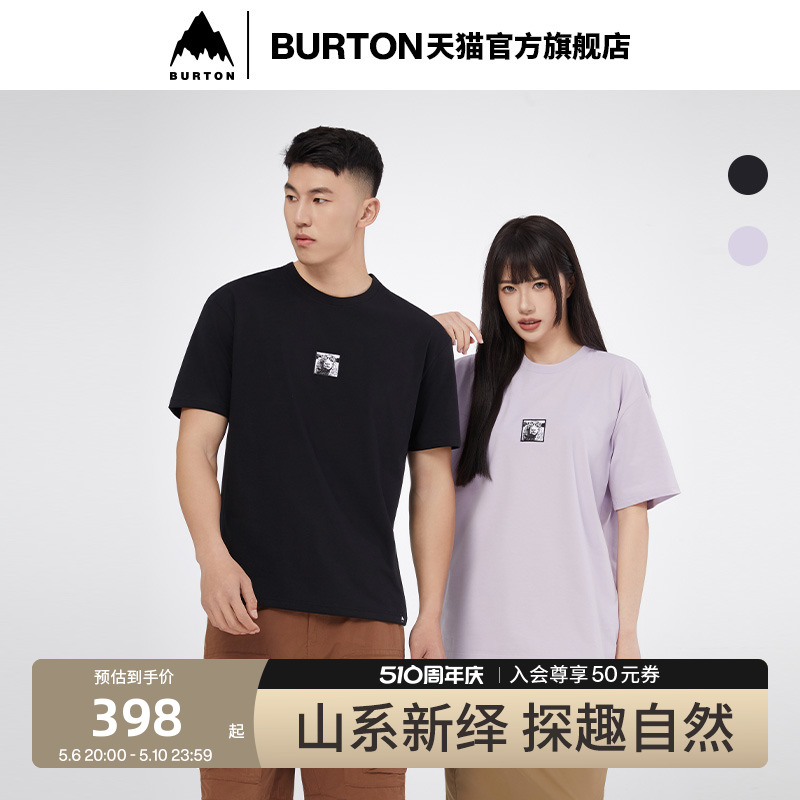 BURTON伯顿官方春夏新品男女YEASAYER板花短袖T恤运动圆领765499