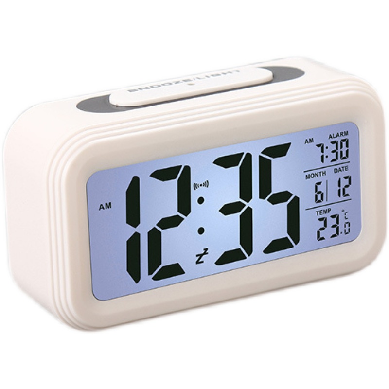闹钟学生用静音床头夜光简约儿童多功能数字闹铃小电子表智能时钟
