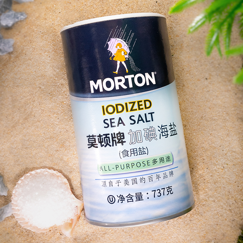 MORTON莫顿牌海盐1罐737g