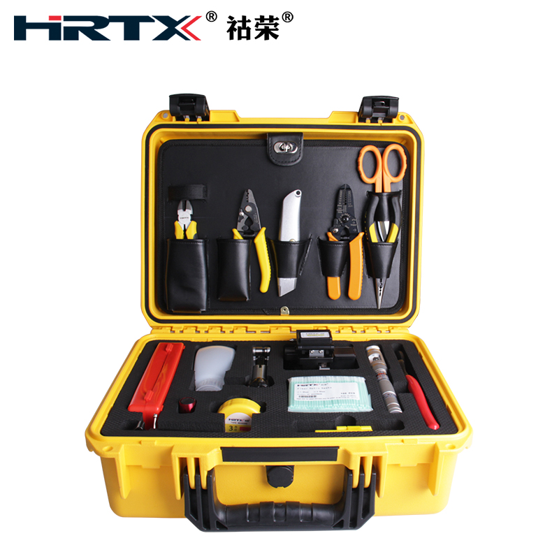 HRTX祜荣光纤工具箱光缆开缆切割刀熔接机抢修施工套装组KN-5500