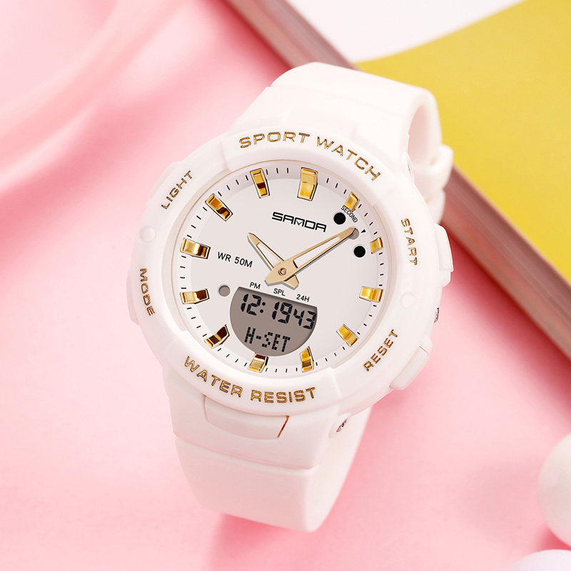 电子手表女生初高中学生ins风韩版小清新简约气质少女运动防水表