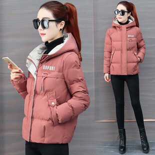 冬天棉服女韩版宽松显瘦短款小棉袄2019新款百搭带帽棉衣冬季外套