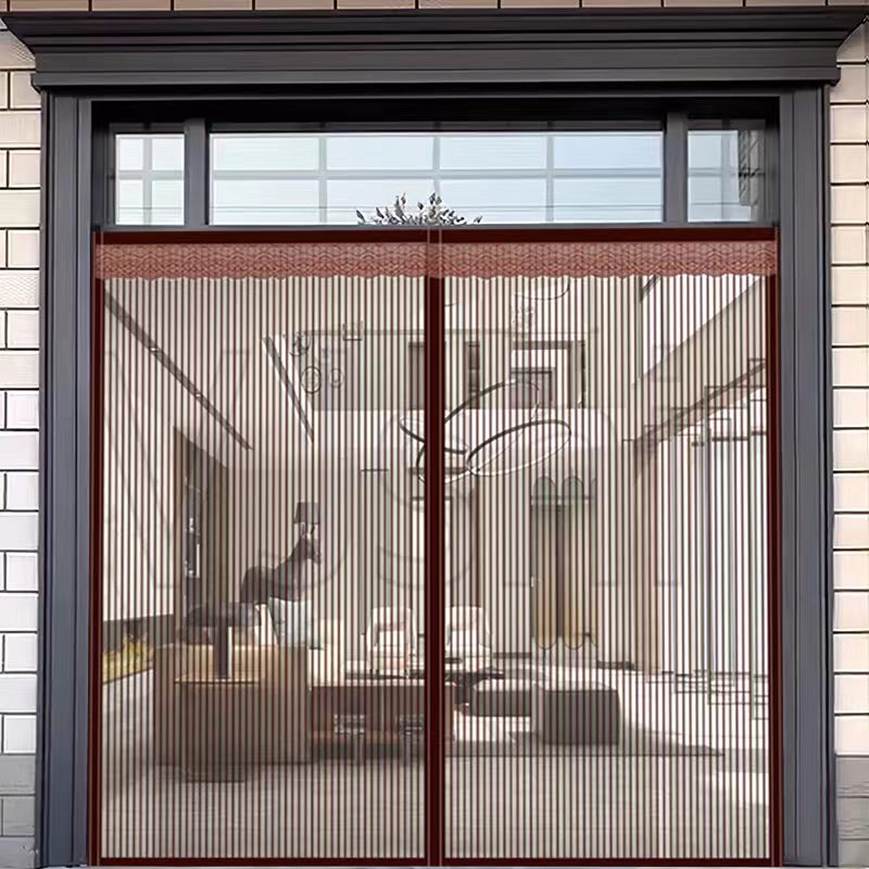 大门口防蚊门帘沙门帘室外农村家用入户门自粘防蝇子外用夏天纱门