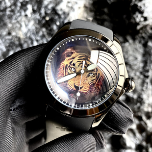 欧宝罗卡菲亚瑟手表小众泡泡概念机械表猛虎夜光男士手表进口机芯