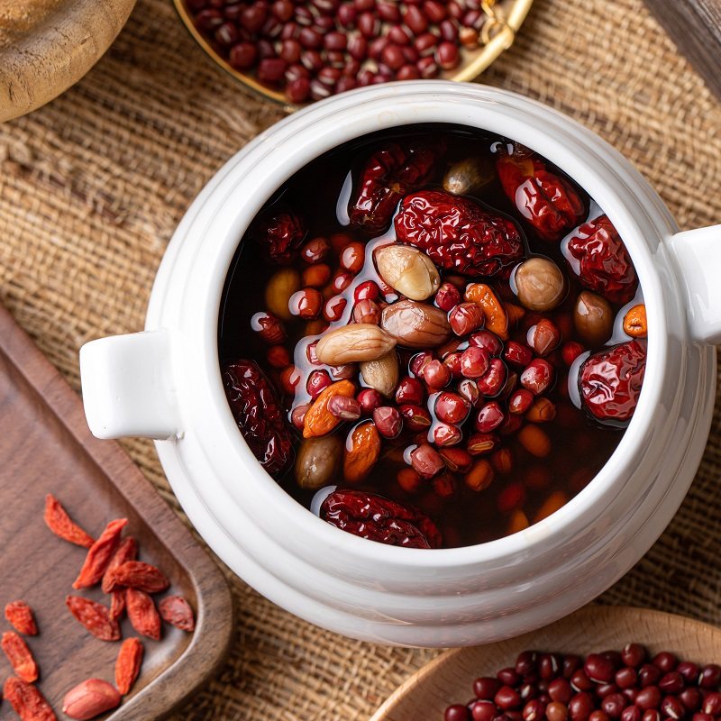 靓汤厨房五红汤红糖红豆红枣枸杞花生养颜红糖水手脚冰凉姨妈问题