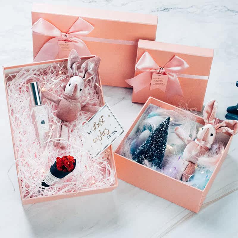 代购ins风礼品盒包装盒送礼物盒空盒子网红少女心生日创意七