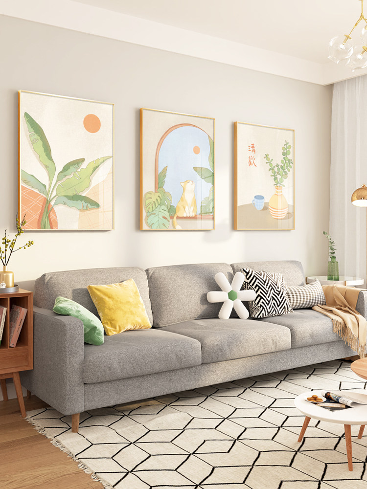 客厅装饰画沙发背景墙现代简约墙面轻奢挂画北欧风格卧室餐厅壁画