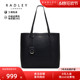 Radley英国奢品黑色牛皮单肩包托特女包经典百搭通勤出差耐脏22FW