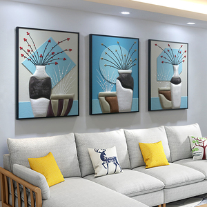 客厅沙发背景墙挂画3d立体艺术图片
