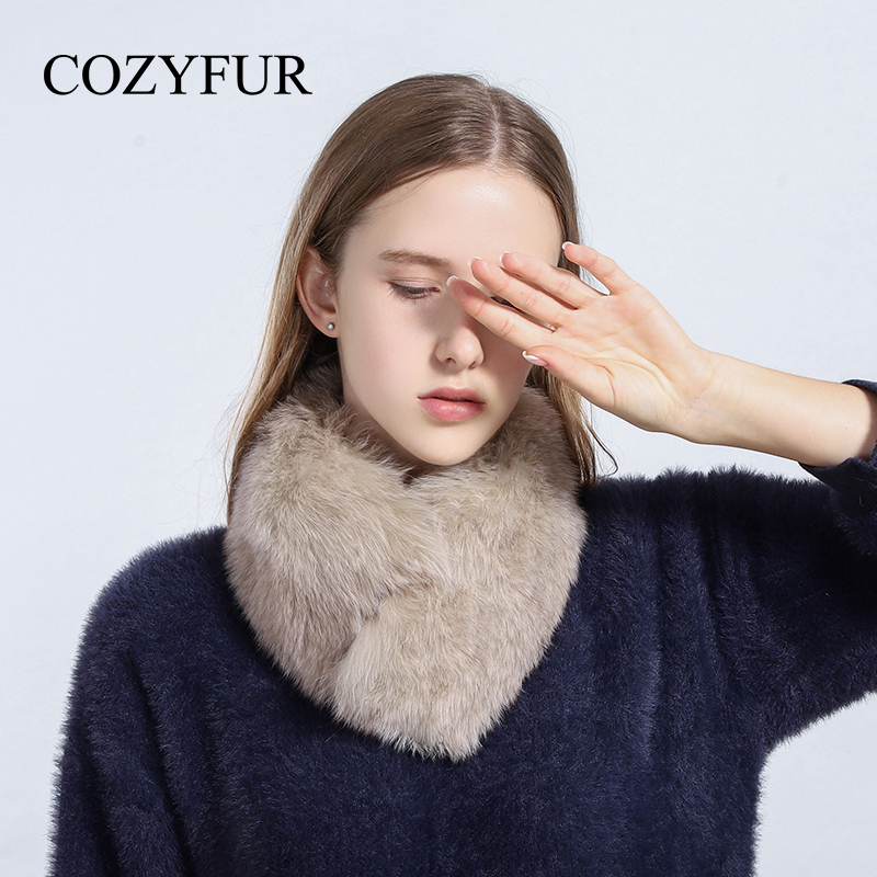 Cozyfur 狐狸毛围脖女冬季保