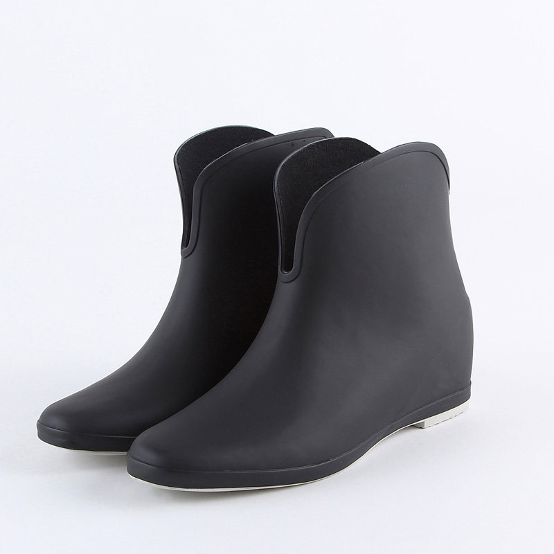 内增高雨鞋女短款冬季防水防滑防臭成人水靴短筒浅口低帮胶鞋