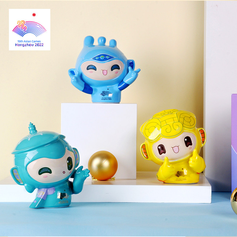 杭州亚运会陶瓷吉祥物摆件琮琮莲莲宸宸生日女生礼物