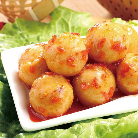 麻辣鱼丸即食鱼蛋湖南特产休闲食品海味香辣小吃可以吃很久的零食