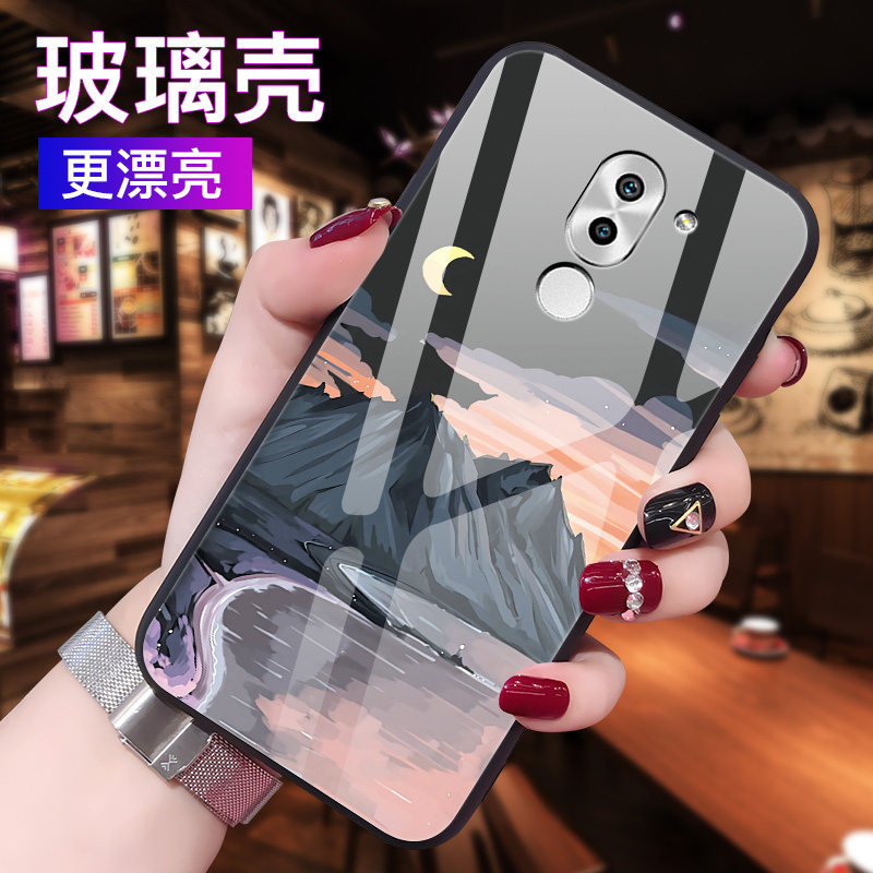 华为荣耀6x手机壳honor畅玩6x玻璃保护x6硅胶套bln一al10全包dli防摔