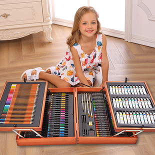 彩笔套装儿童画画工具小学生36色绘画套装礼盒初学者手绘彩色笔24色画画笔幼儿园美术用品生日礼物儿童节礼盒