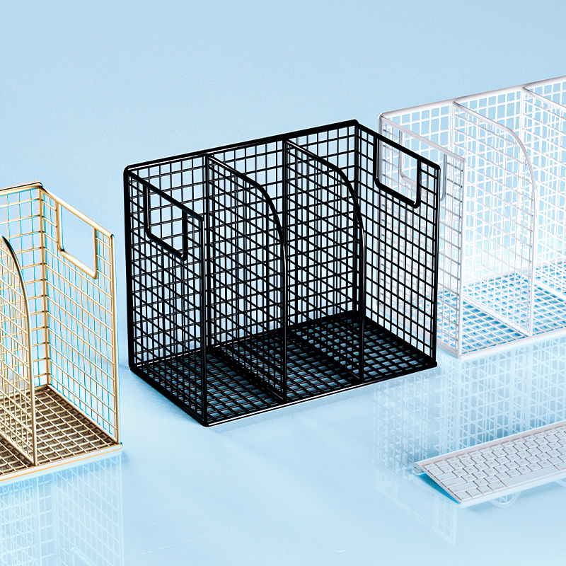 书桌收纳置物架小型金属文件架办公室