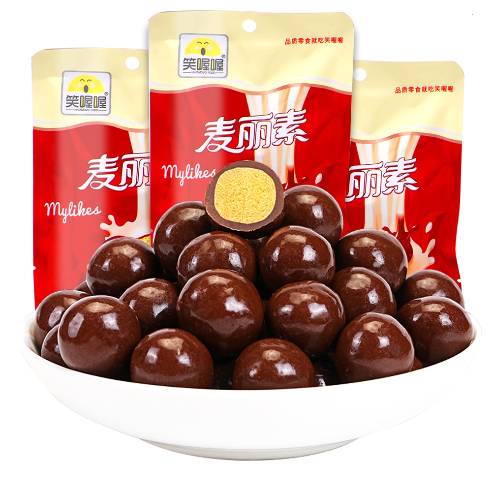 笑喔喔40g麦丽素*4袋脆爽麦芽巧克力豆休闲小零食在类目 零食/坚果/特产, 糖果零食/果冻/布丁, 糖果中 - 来自Buy2taobao.com提供专业的淘宝代购服务