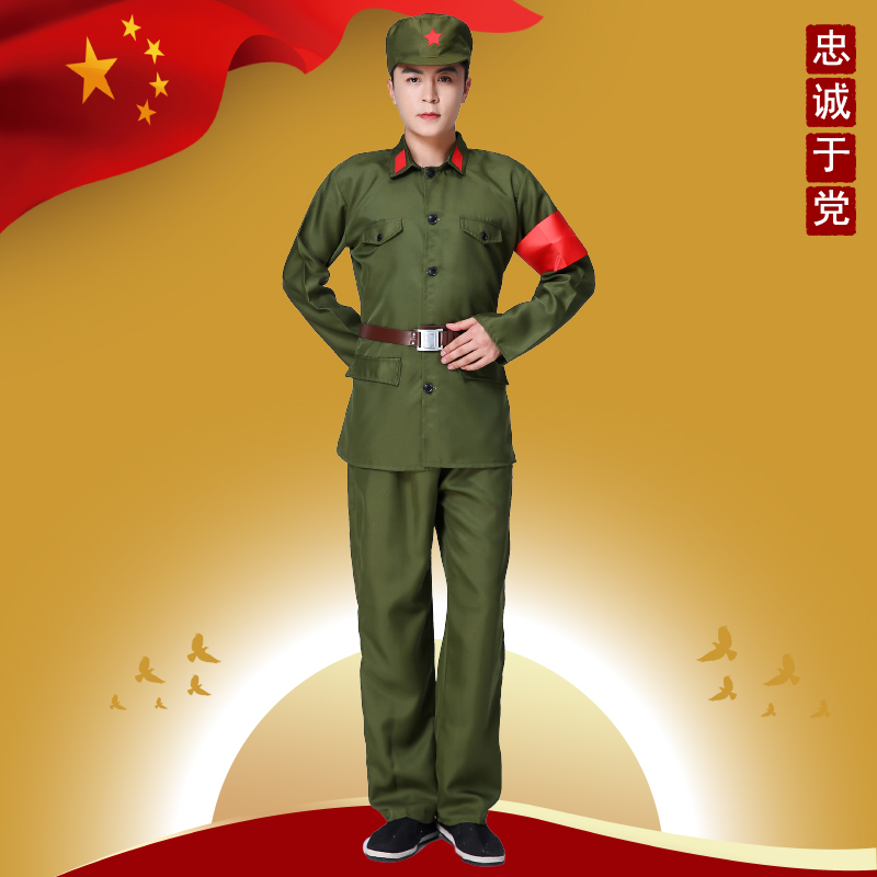 65式士兵服老式红卫兵服装干部服六五式军衣正品成人军套装演出服