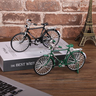 创意老式复古怀旧二八大杠自行车模型玩具小摆件酒柜餐桌面装饰品