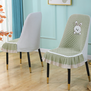 弧形椅子套罩万能通用轻奢餐椅凳子套新款家用靠背座椅餐桌子座套