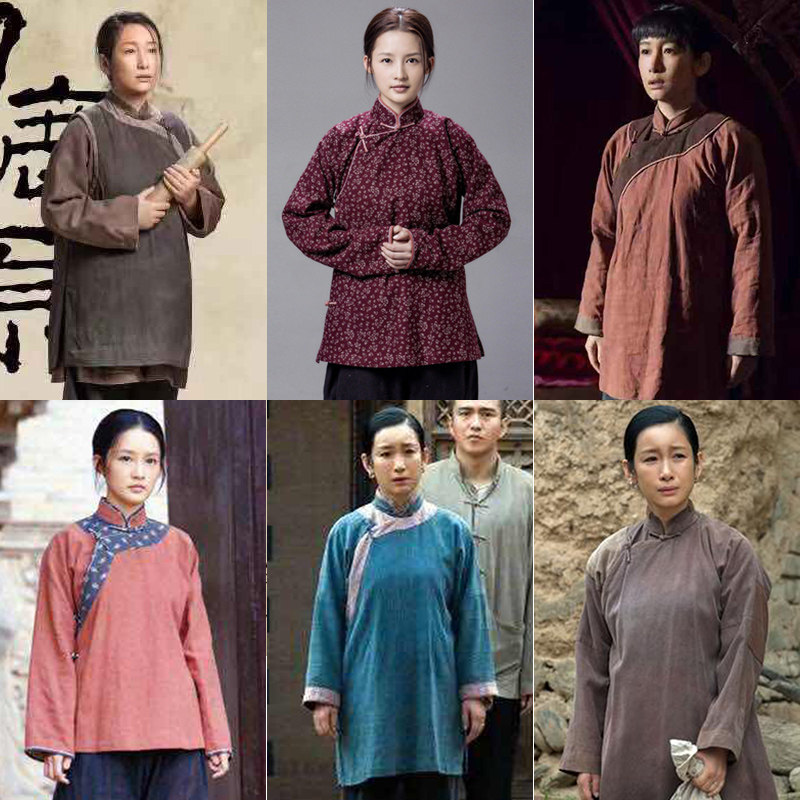白鹿原同款影视古装民国少奶奶丫鬟仆人村姑棉麻群演佣人演出服装