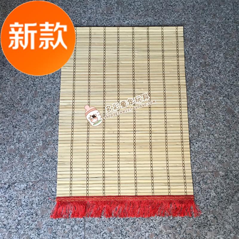 幼儿园教室内吊饰diy手工背景板竹制贴画长款空白竹帘子挂画挂饰