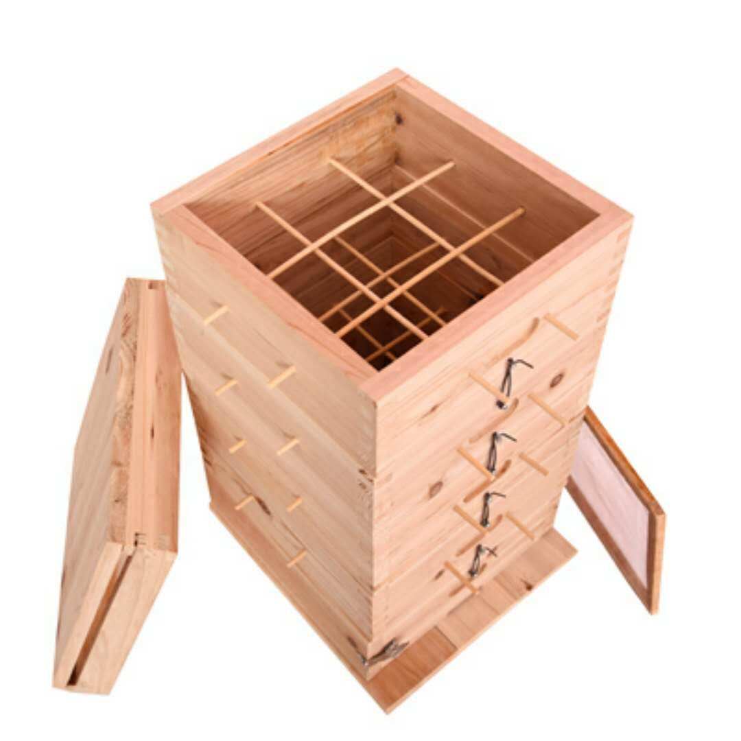 升级版蜜蜂格子箱中蜂土养标准大小格子箱不煮蜡蜂箱可定制包邮