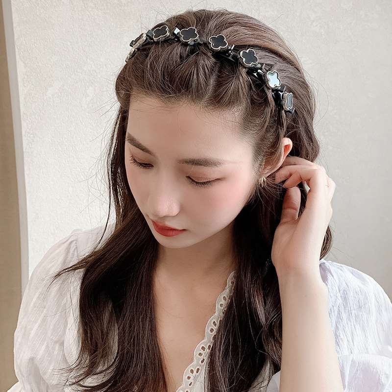 高级感编发发箍女2022年网红新款刘海碎发神器头箍懒人编织发卡子