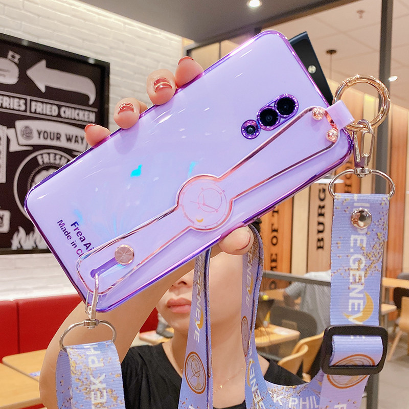 opporeno手机壳reno全包防摔硅胶软壳网红潮牌女款oppo腕带背肩斜跨