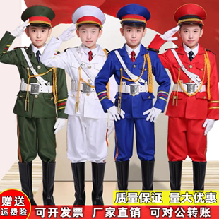 幼儿园仪仗队礼服中小学生升旗手服装男女童护旗手军乐队演出服装